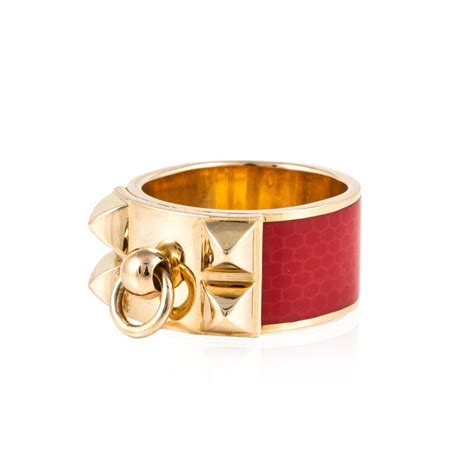 hermes enamel ring price|authentic Hermes rings.